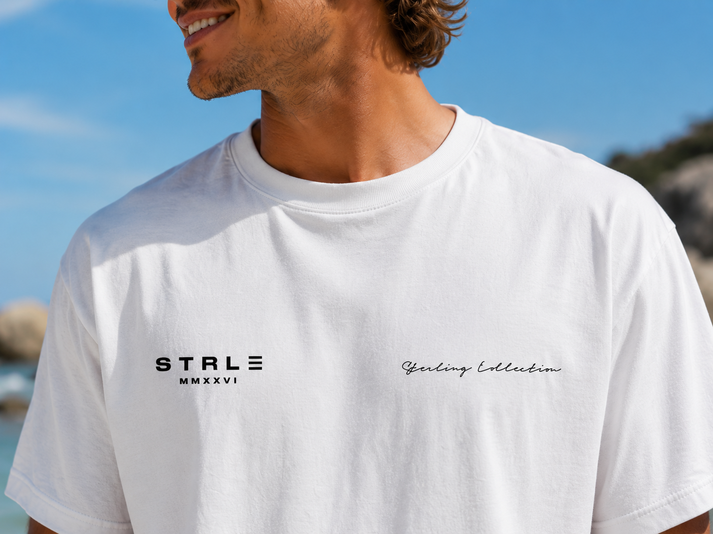 Sterling Collection Tee – White
