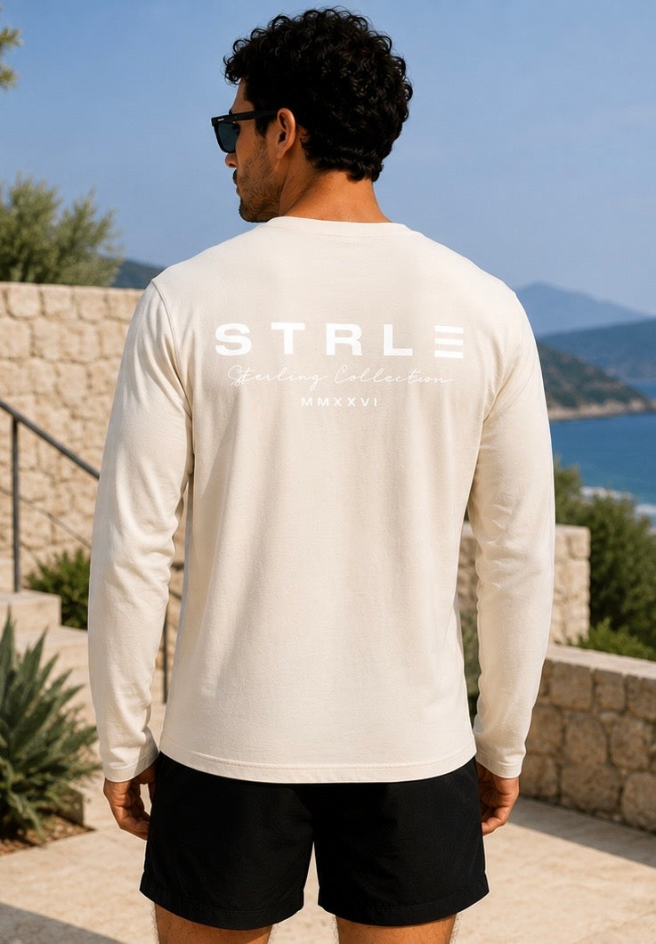 Sterling Collection Long Sleeve Tee - Vintage Cream