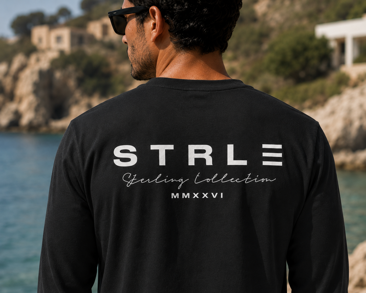 Sterling Collection Long Sleeve Tee - Black