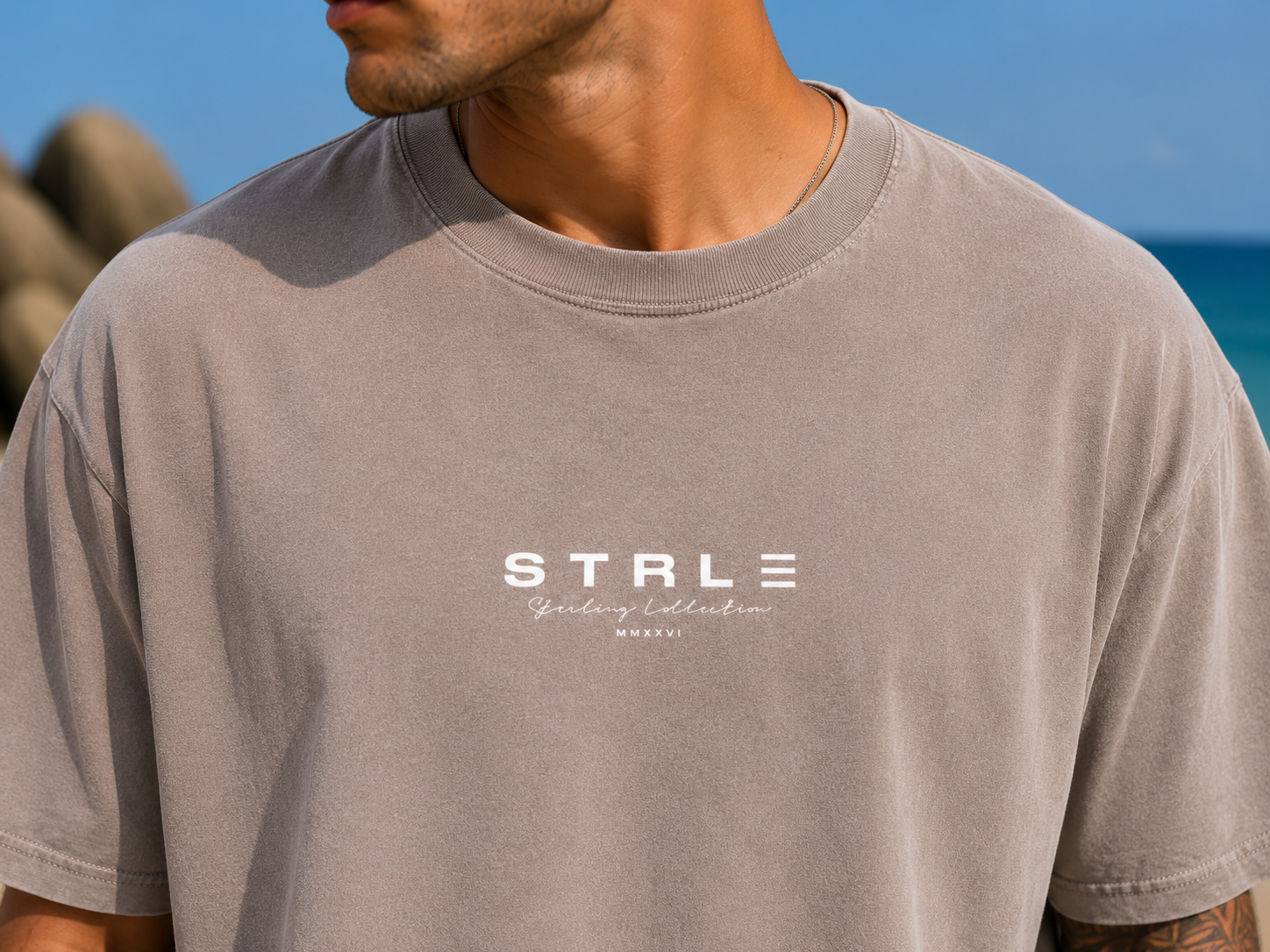 Sterling Collection Tee – Taupe
